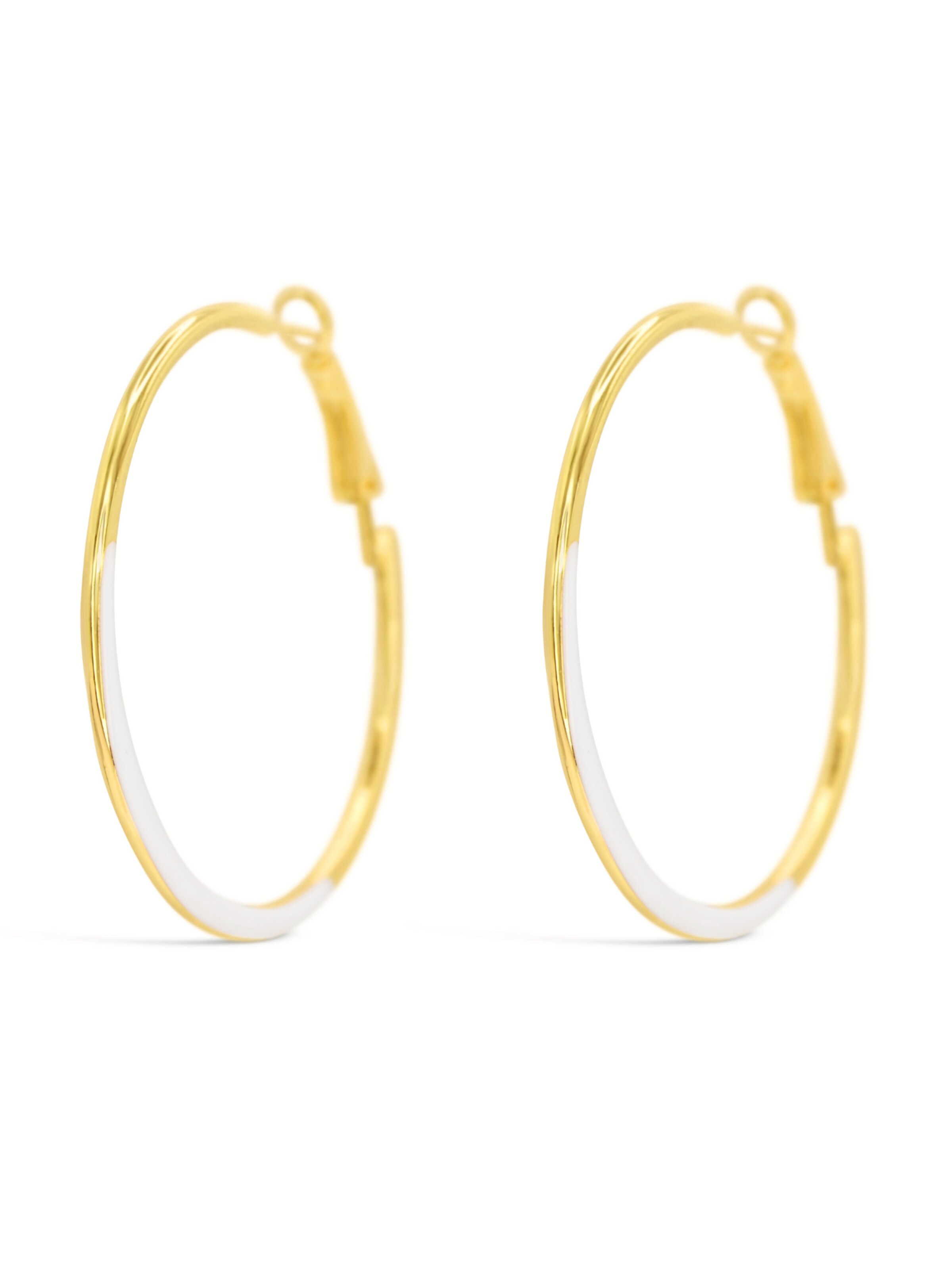 ARS-ARGENTI Ohrringe 'SUMMER VIPES - white'‌‌‌‌‌‌‌‌‌ in Gold