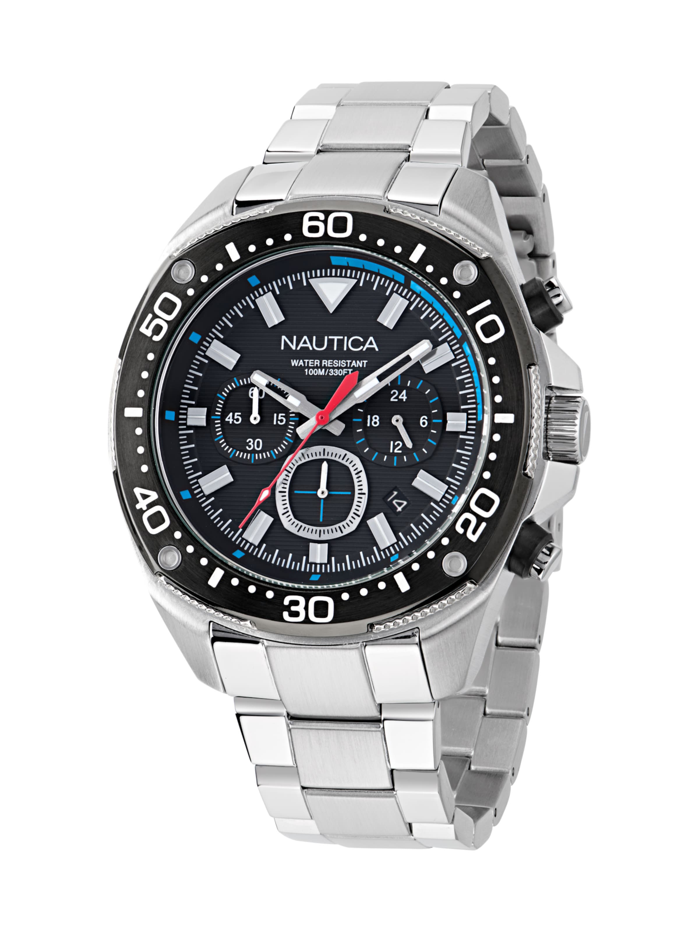 NAUTICA Analog watch ' NCT BLUESAIL ' in Silver: front