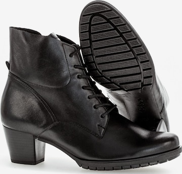 GABOR Lace-Up Ankle Boots in Black