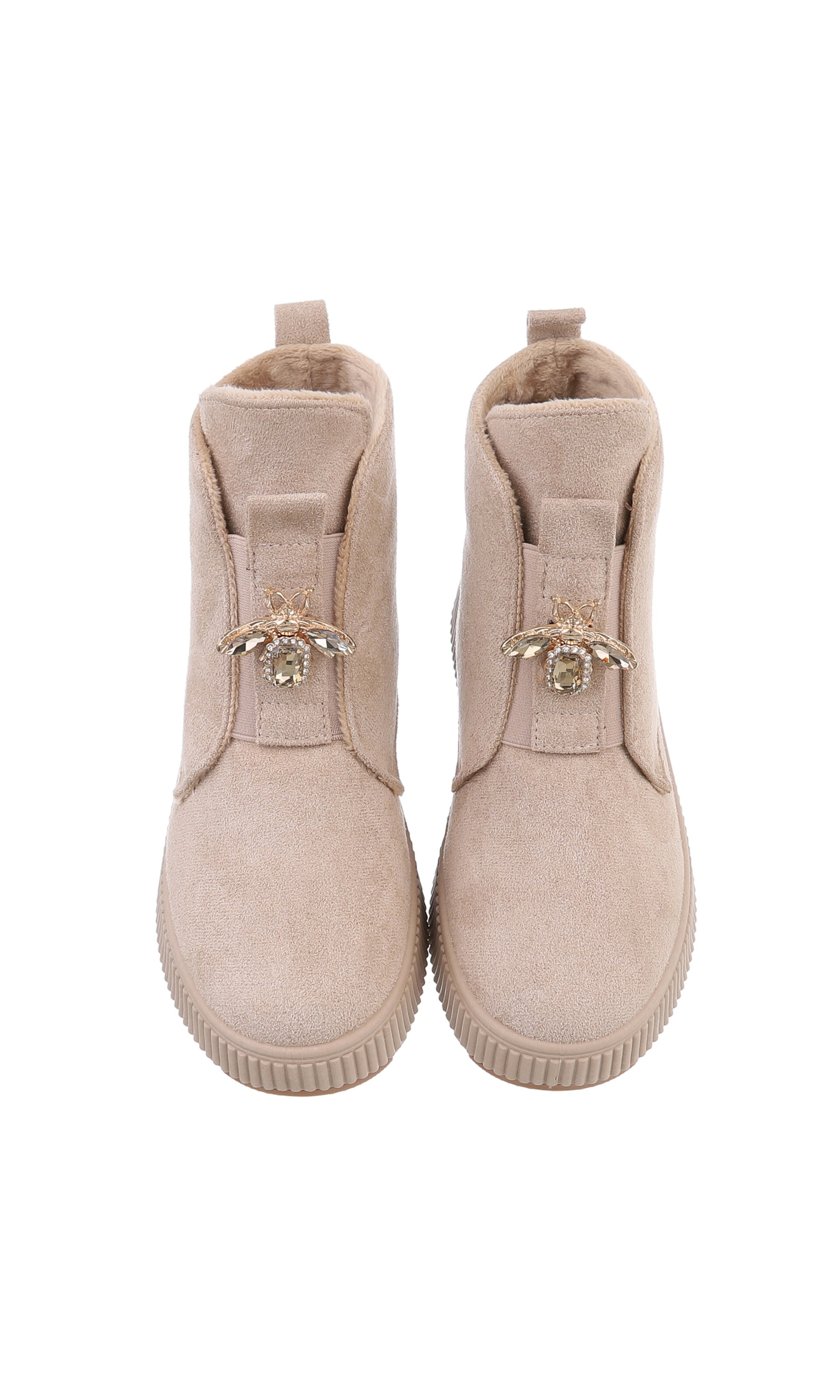 Ital-Design Stiefelette in Beige