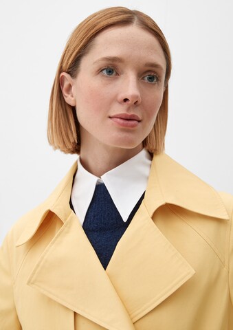 s.Oliver BLACK LABEL Ανοιξιάτικο και φθινοπωρινό παλτό σε κίτρινο