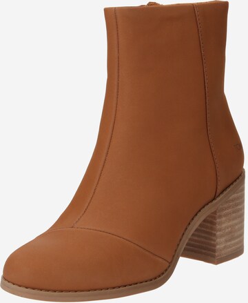 TOMS Ankle Boots 'EVELYN' in Brown: front