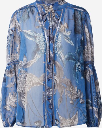 GUESS Blouse 'Josette' in Blauw: voorkant