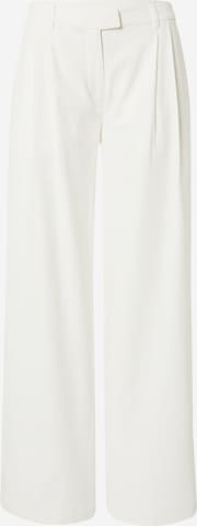 LENI KLUM x ABOUT YOU Loose fit Pleat-Front Pants 'Valeria' in White: front