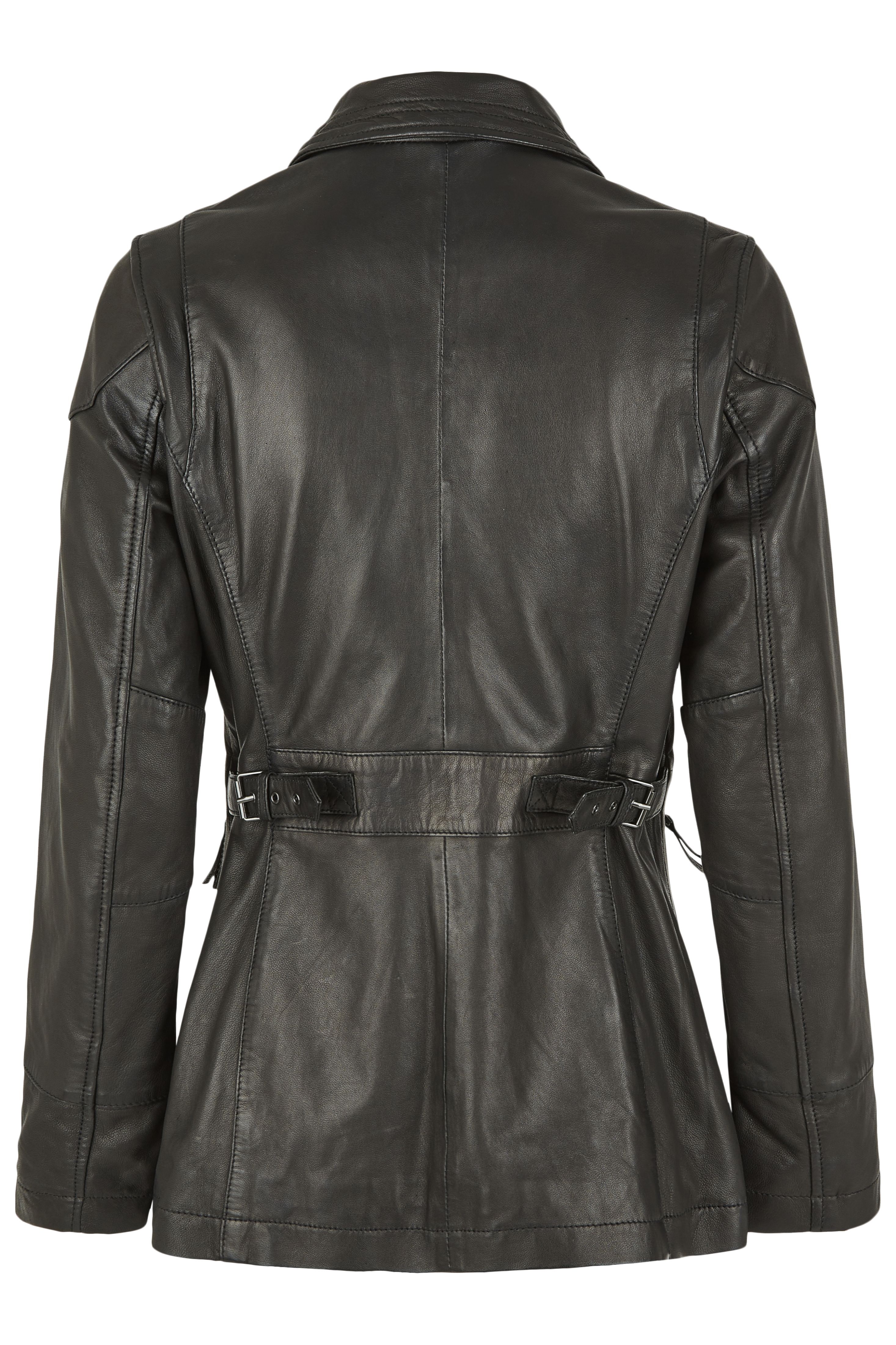 7ELEVEN Lederjacke in Grau 7ELEVEN Lederjacke in Grau