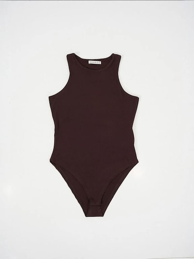 Bigdart Camisa body em castanho escuro, Vista do artigo