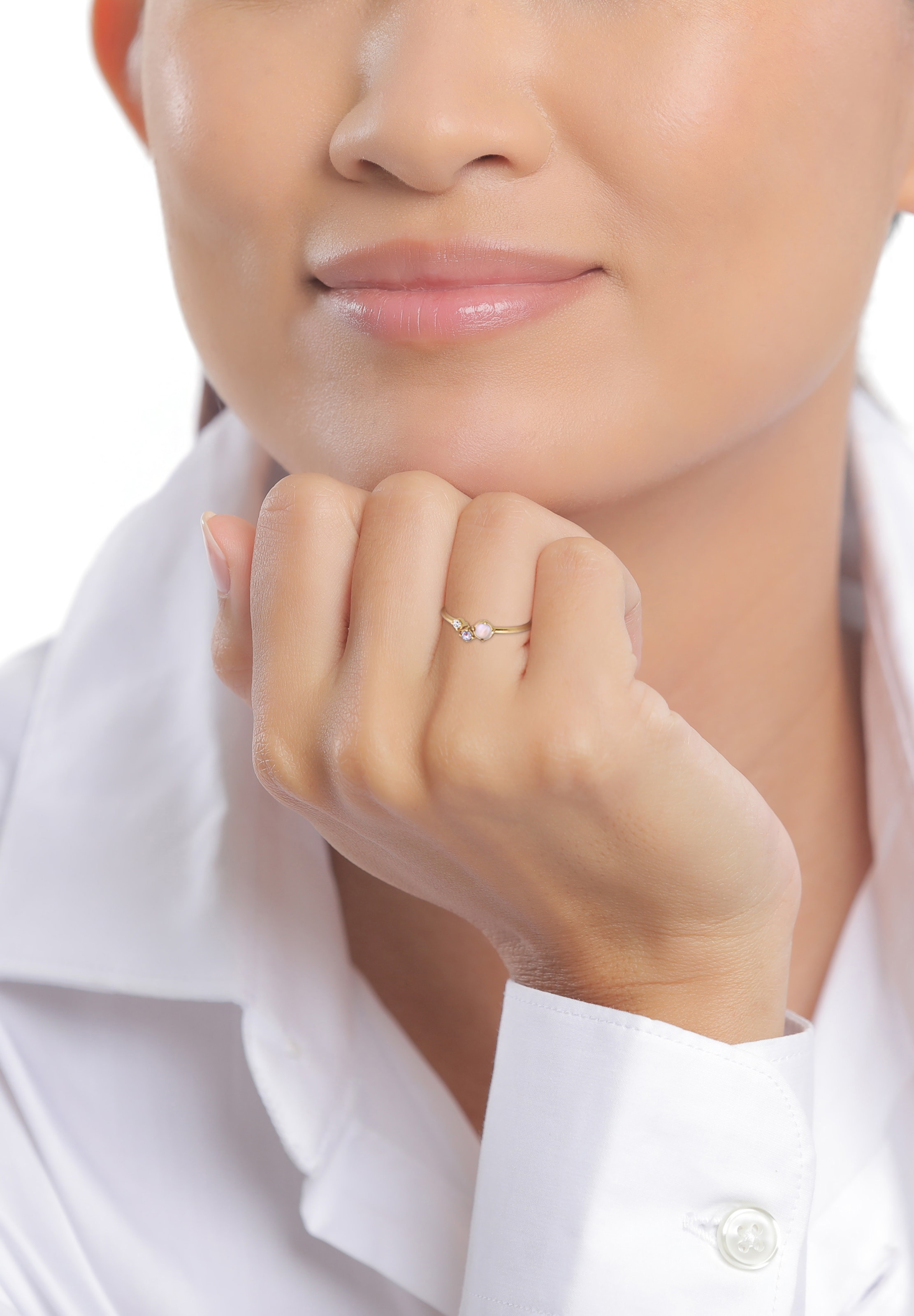 Elli DIAMONDS Ring in Gold: Vorderseite