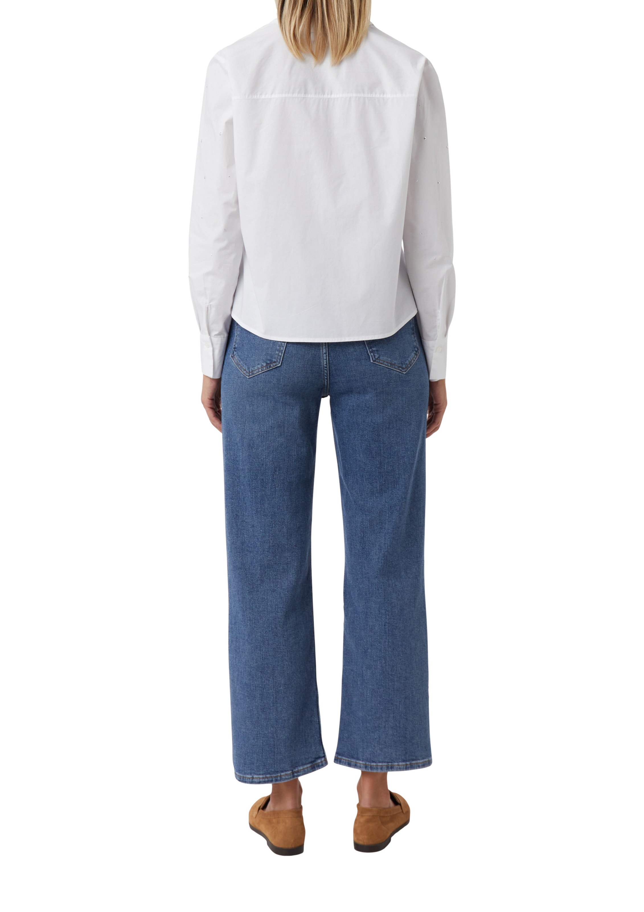 Chemisier comma casual identity en blanc