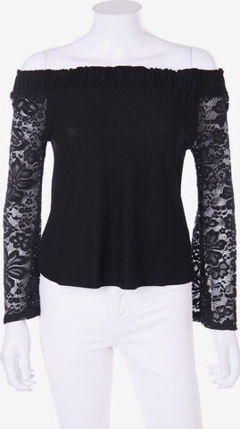 NEW LOOK Carmen-Bluse XS in Schwarz: predná strana