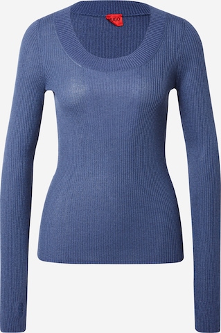 HUGO Sweater 'Sunessa' in Blue: front