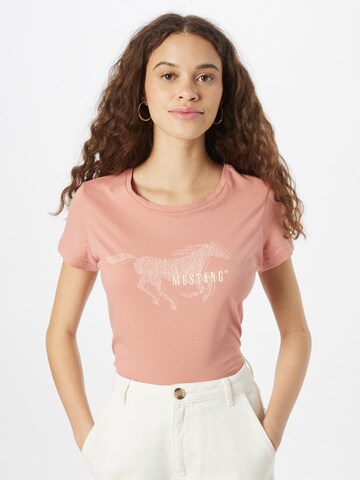 rozā MUSTANG T-Krekls 'Alexia': no priekšpuses
