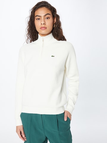 LACOSTE Tröja i beige: framsida