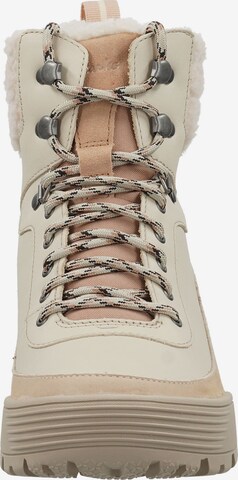 CLARKS Lace-Up Ankle Boots in Beige