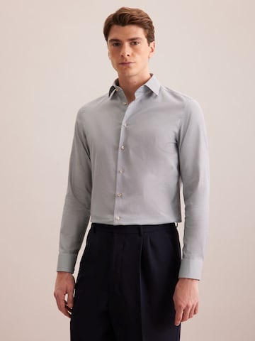 Coupe regular Chemise business 'SMART ESSENTIALS' SEIDENSTICKER en bleu : devant