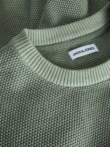 JACK & JONES Sweater 'JJEGLOBE' in Green