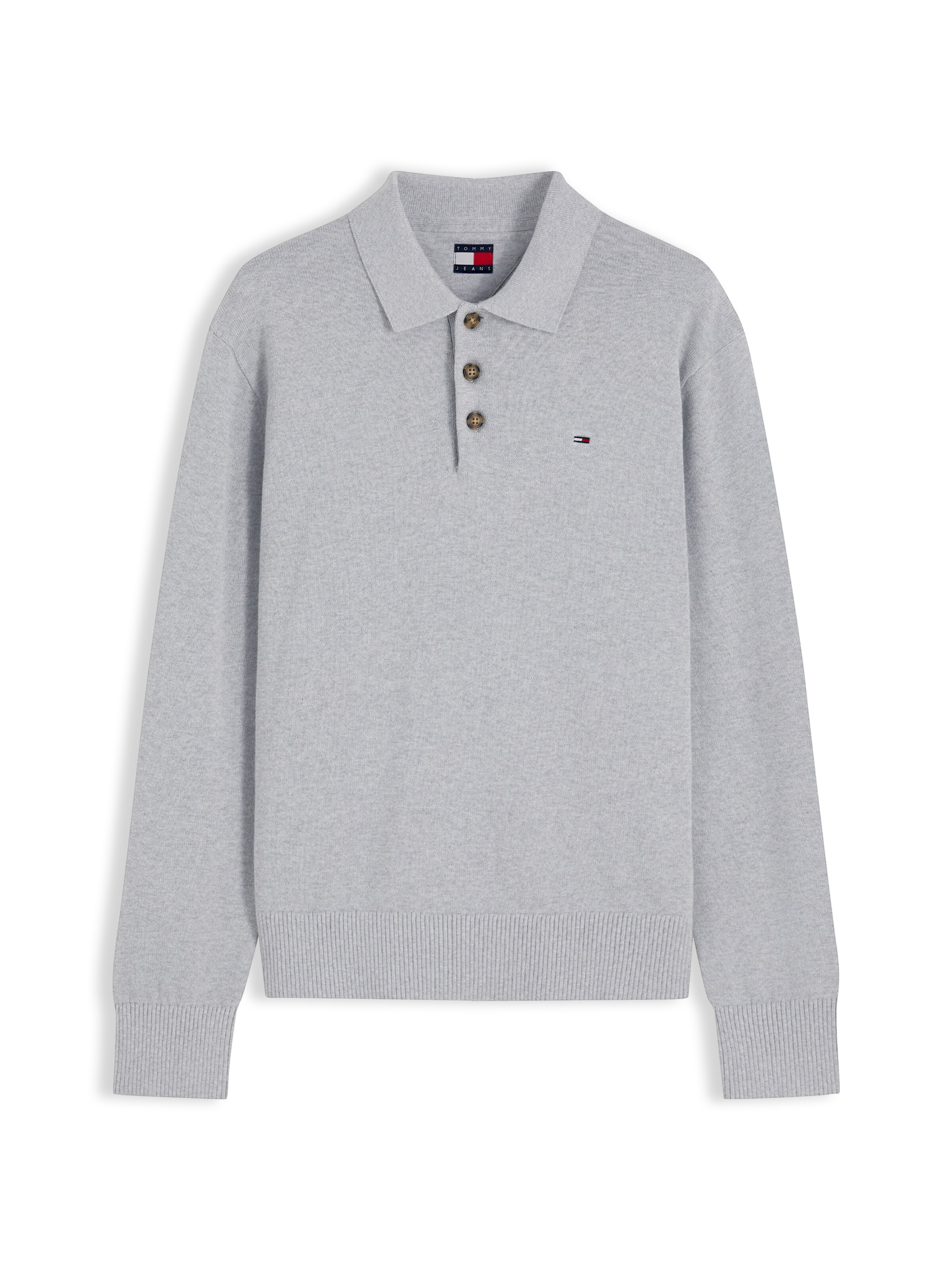 Tommy Jeans - Pullover 'ESSENTIAL' em cinzento: frente