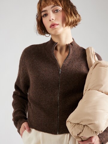 Noisy may Knit cardigan 'BALANCE' in Brown