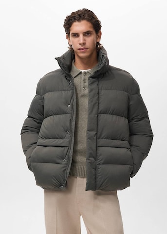 MANGO MAN Winterjacke 'Alonso' in Grün: Vorderseite
