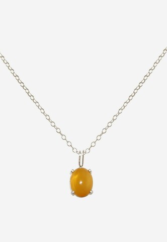 Gemshine Ketting in Zilver: voorkant