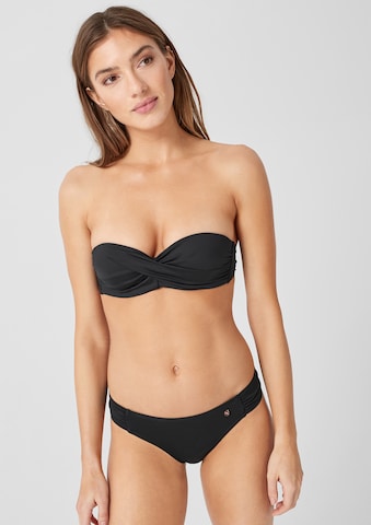 s.Oliver Balconette Bikini in Black: front