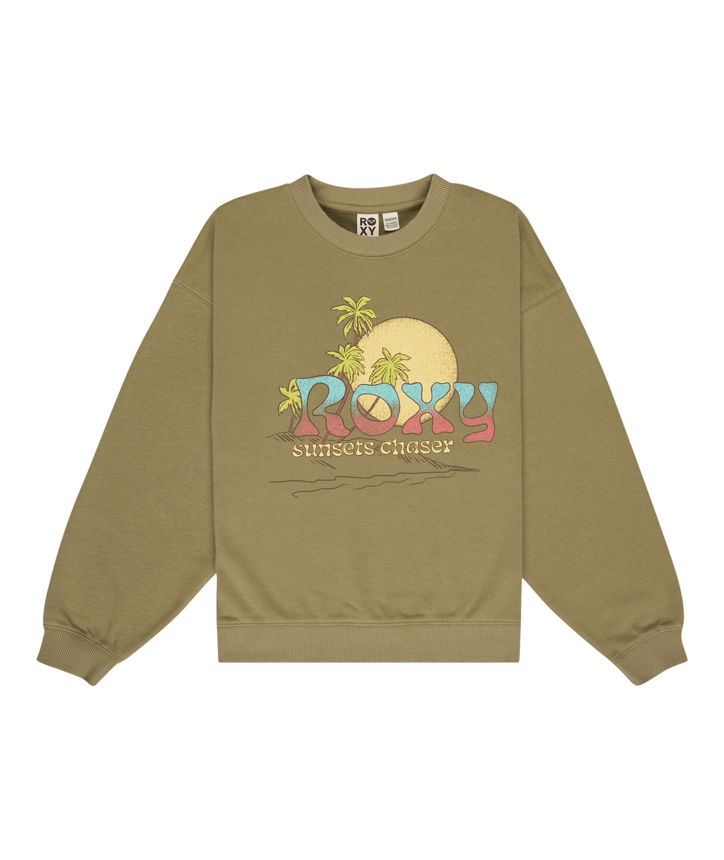 ROXY Sweatshirt in Green: front