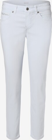 MAC Slimfit Broek in Blauw: voorkant