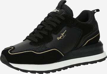 Pepe Jeans Matalavartiset tennarit 'BLUR SUPRA' värissä musta: etupuoli