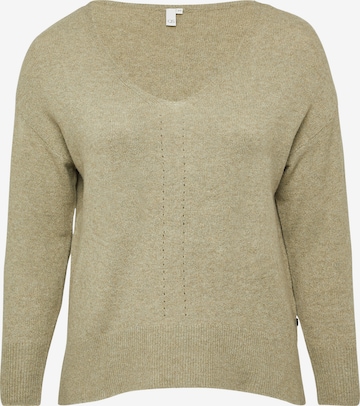 Pull-over QS en vert : devant