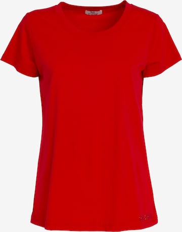 Influencer Shirt in Rood: voorkant