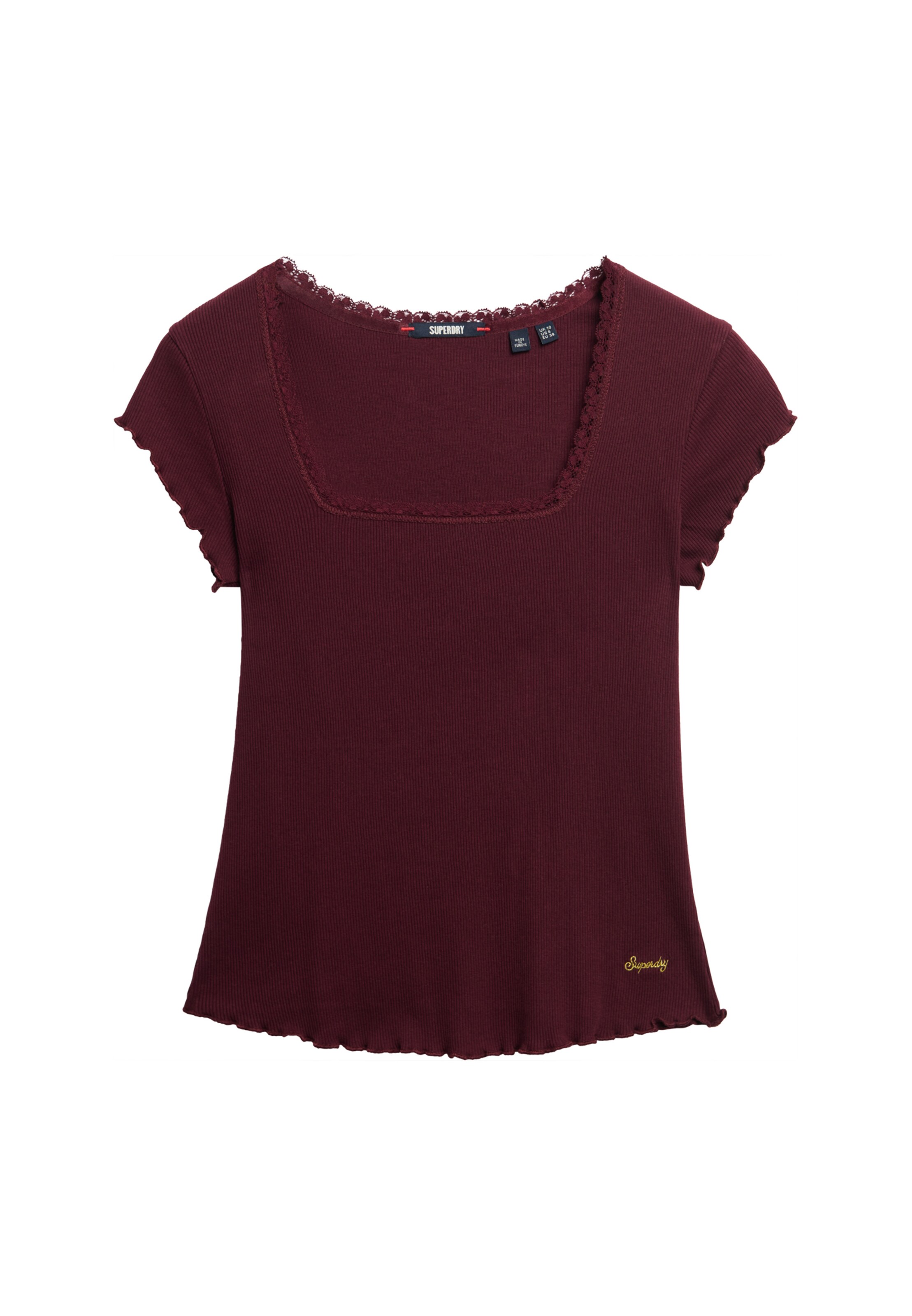 T-shirt 'Essential' Superdry en rouge : devant