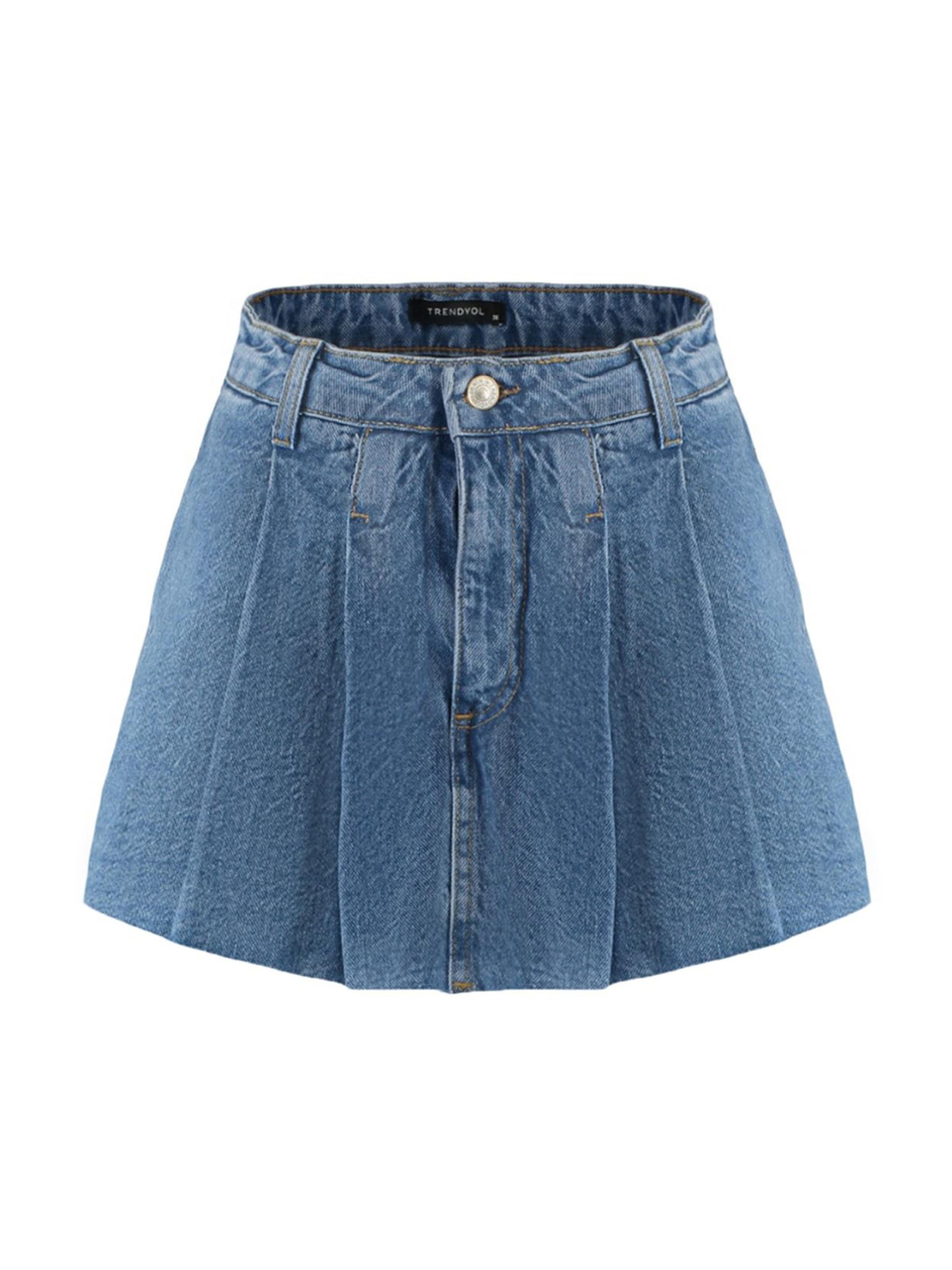 Trendyol Loosefit Kjol i blå: framsida