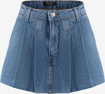 Trendyol Широка кройка Пола в синьо: отпред