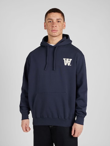 WOOD WOOD Sweatshirt 'Cass' in Blauw: voorkant