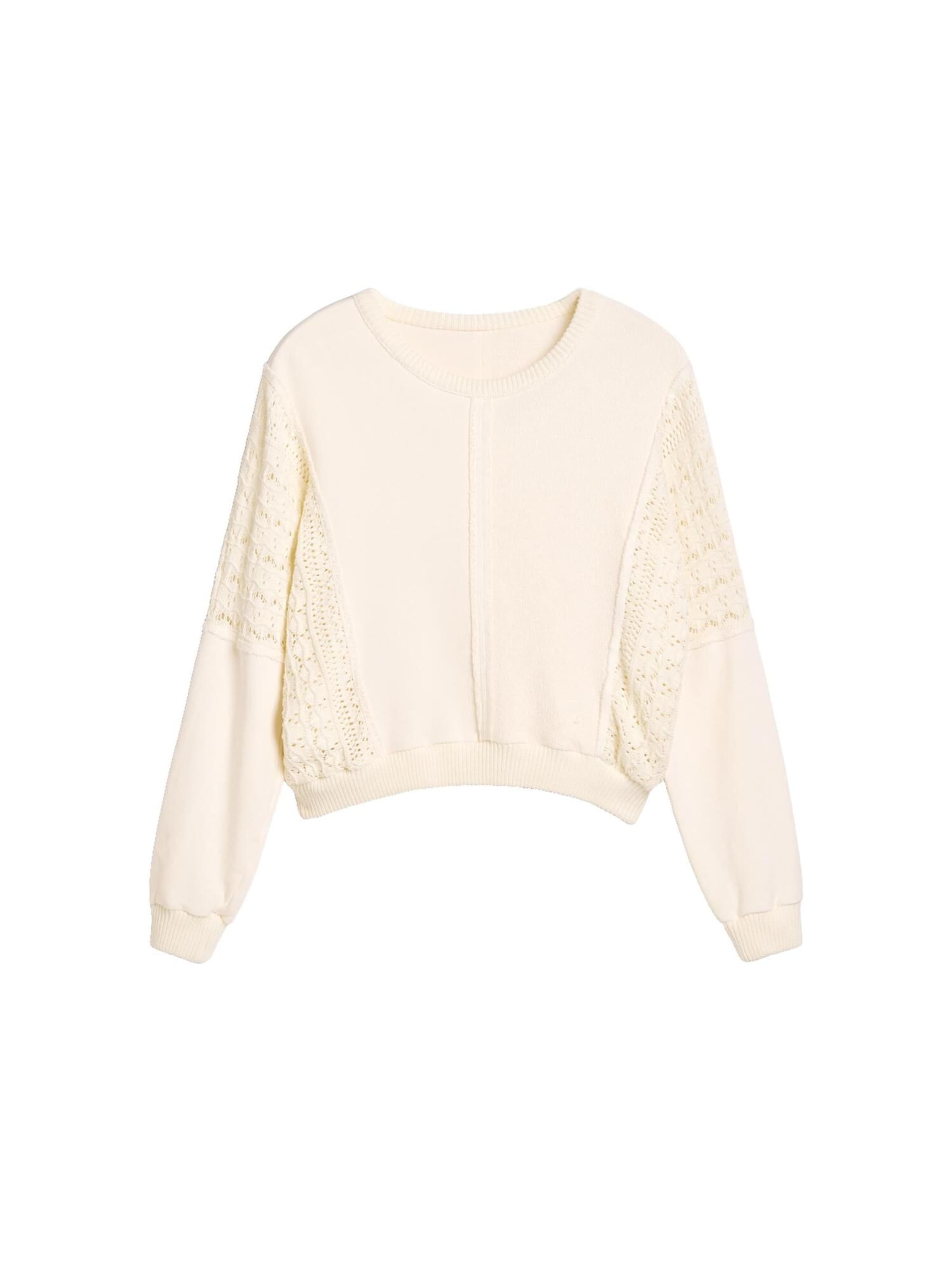Desigual Sweter w kolorze biały: przód