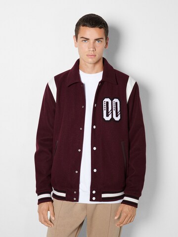 Bershka Tussenjas in Rood: voorkant
