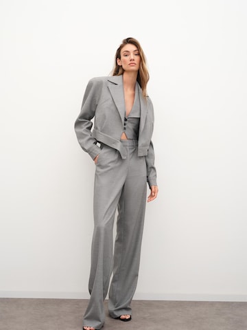 RÆRE by Lorena Rae Loose fit Pleat-Front Pants 'Donia Tall' in Grey