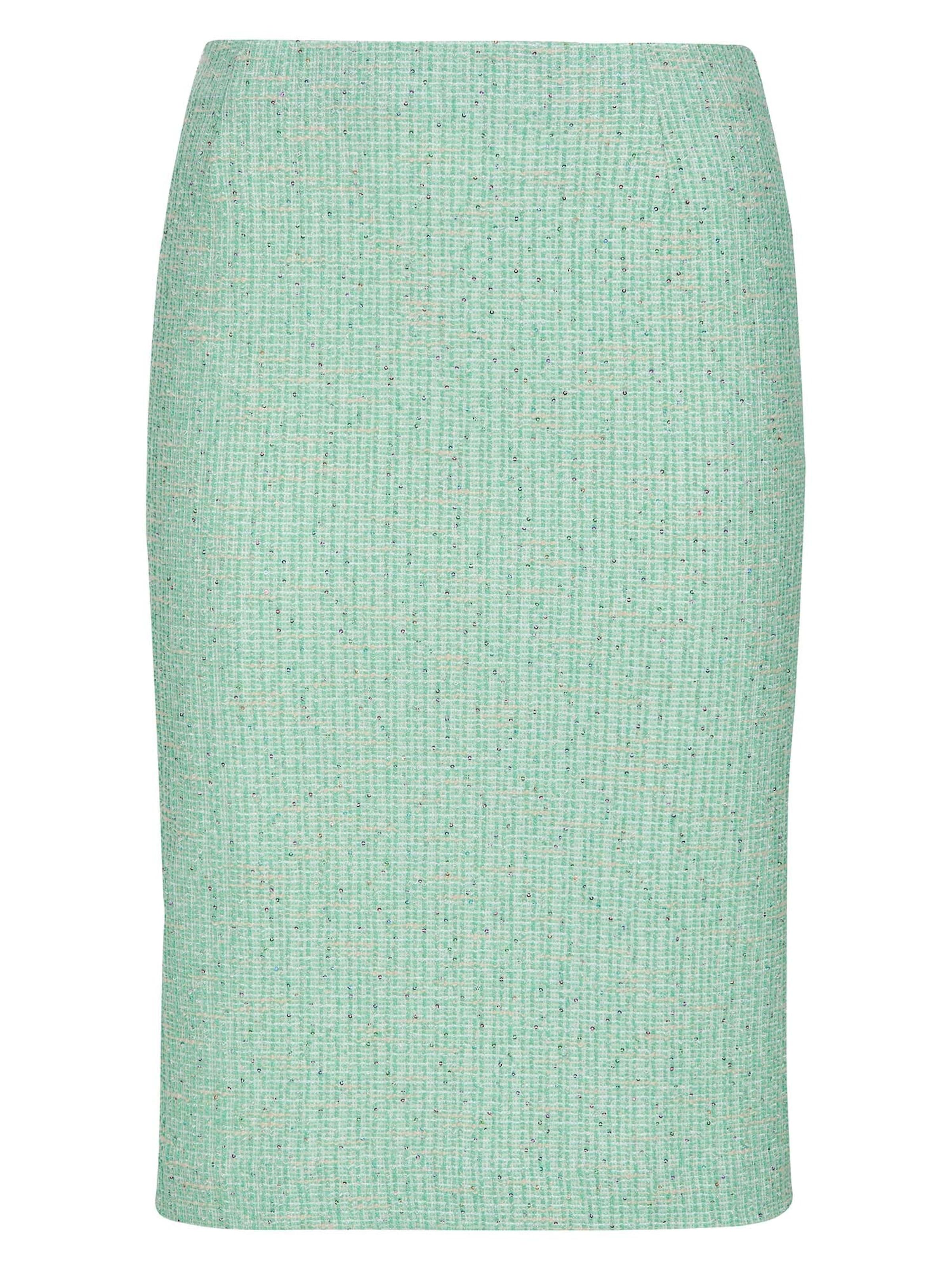 MADELEINE Jupe en turquoise, Vue avec produit