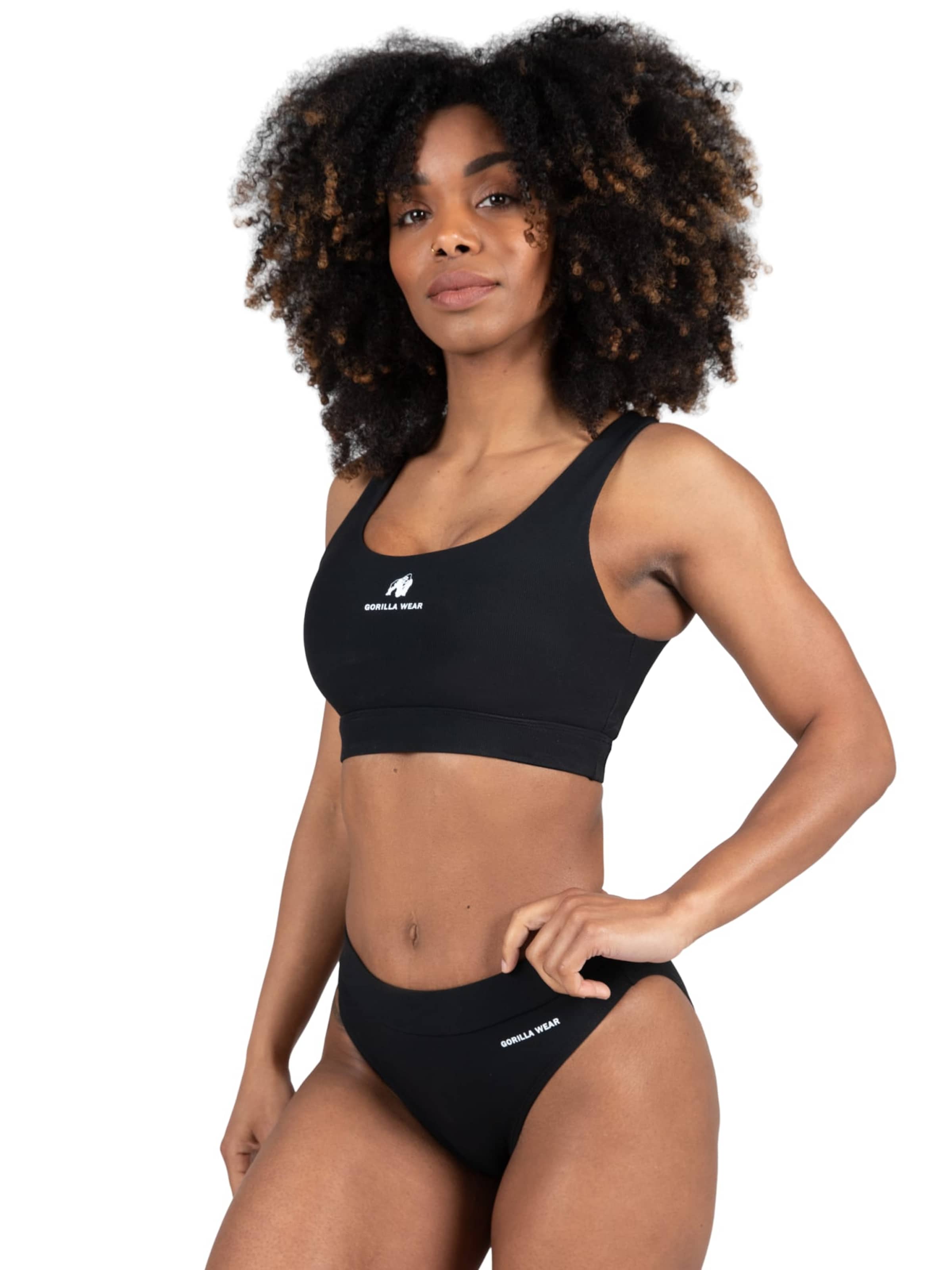Bustino Top per bikini 'Summerville ' di Gorilla Wear in nero: frontale