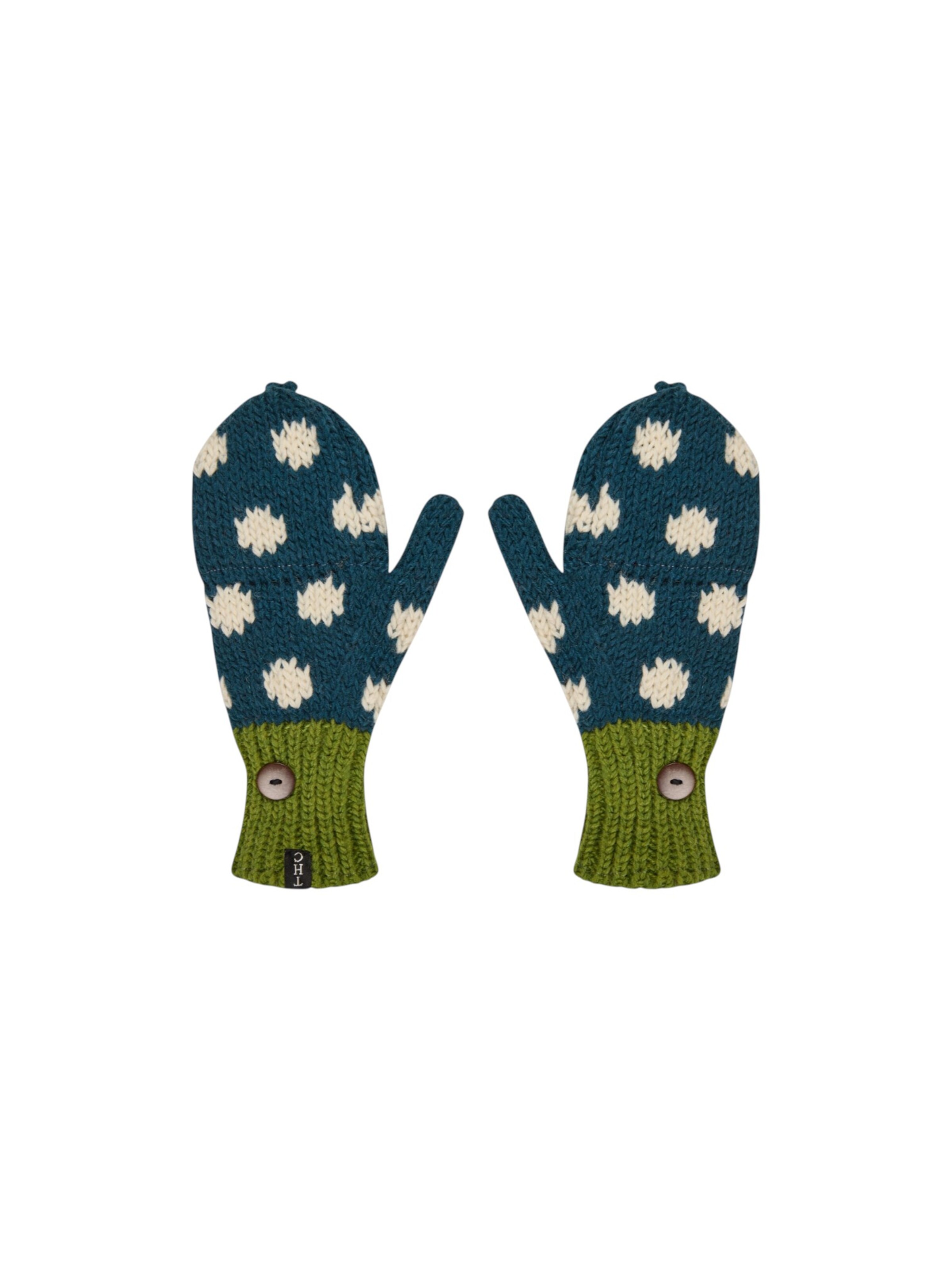THC Natural Line Mittens in Mixed colors: front