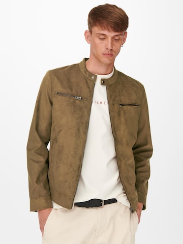 Only & Sons Between-Season Jacket 'Willow' in Brown