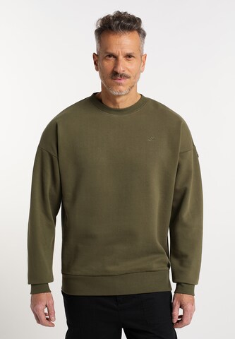 Sweat-shirt DreiMaster Vintage en vert : devant