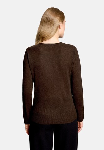 Betty Barclay Kaschmir-Pullover mit Rundhalsausschnitt in Braun