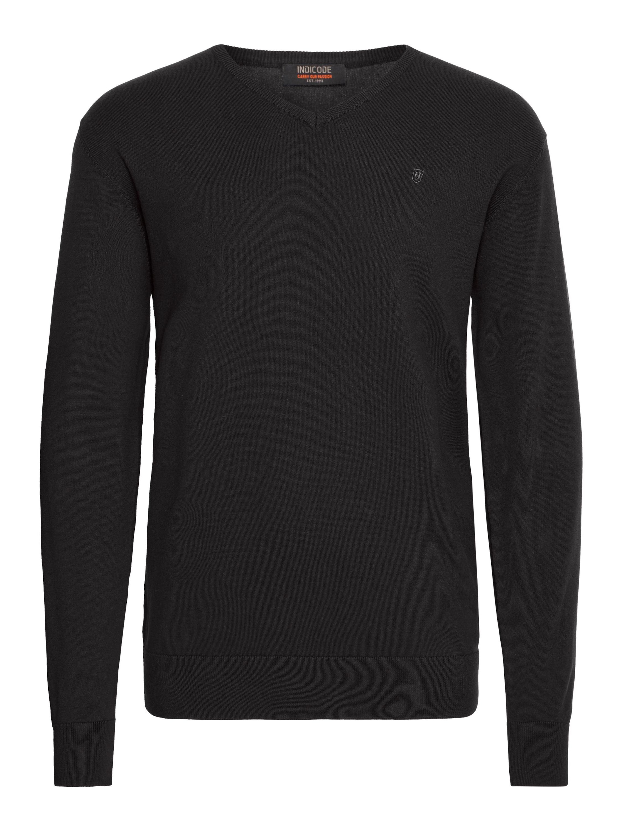 Pull-over INDICODE JEANS en noir : devant