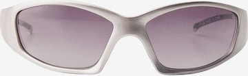 Bershka Sunglasses in Silver: front