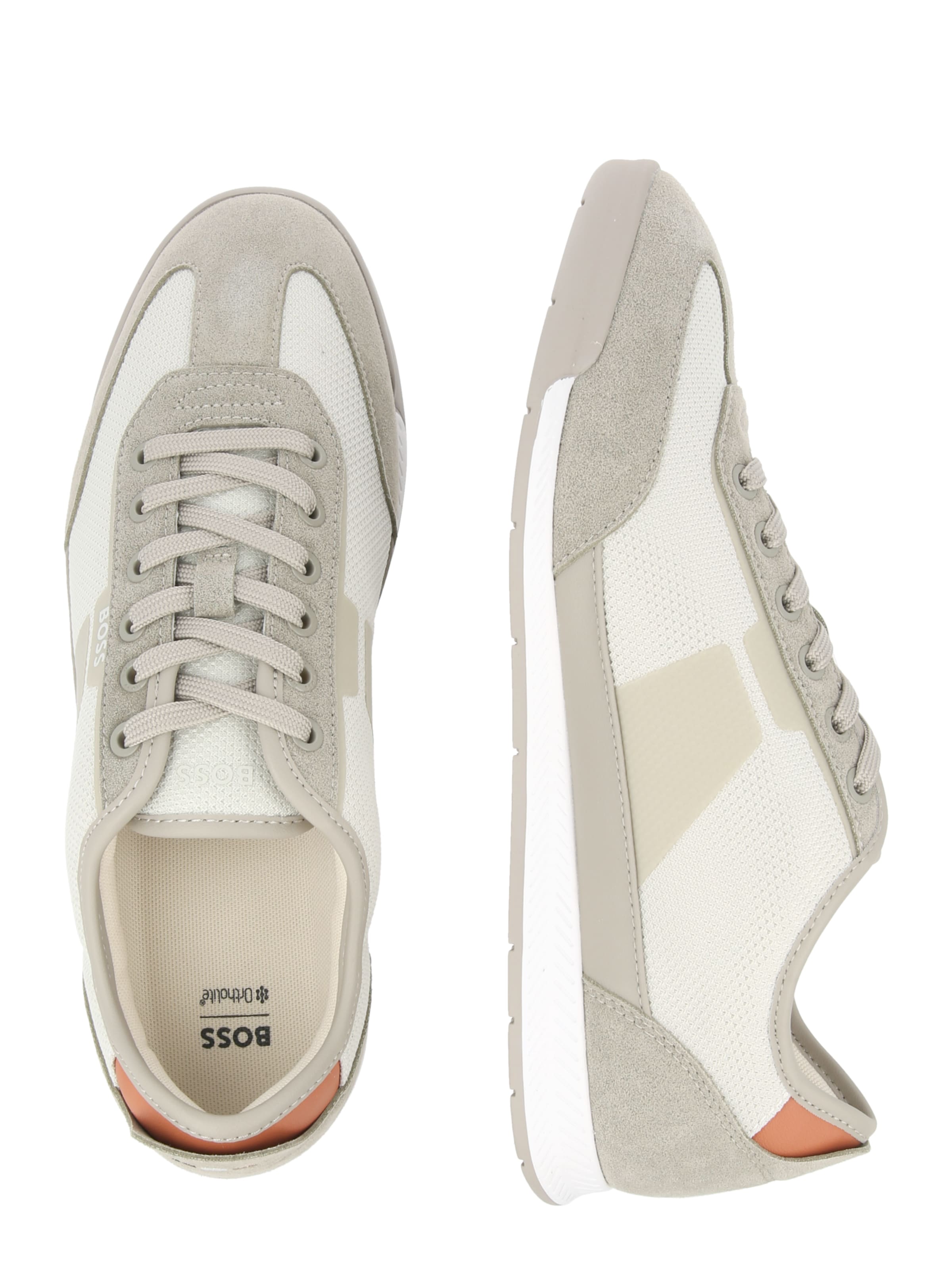 BOSS Ниски маратонки 'Nitan' в бежово