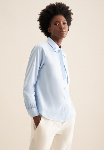 SEIDENSTICKER Blouse 'Schwarze Rose' in Blue: front