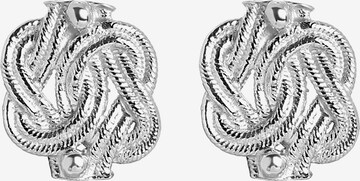 Lucardi Earrings 'Dagi Knoten' in Silver: front