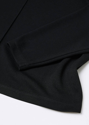 MANGOSweater majica 'Pique' - crna boja