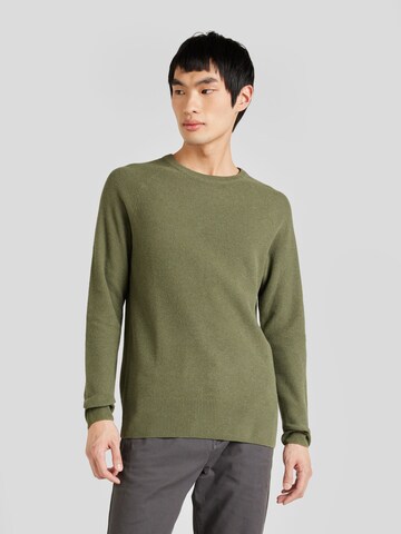 JACK & JONES Sweater 'MAZE' in Green: front