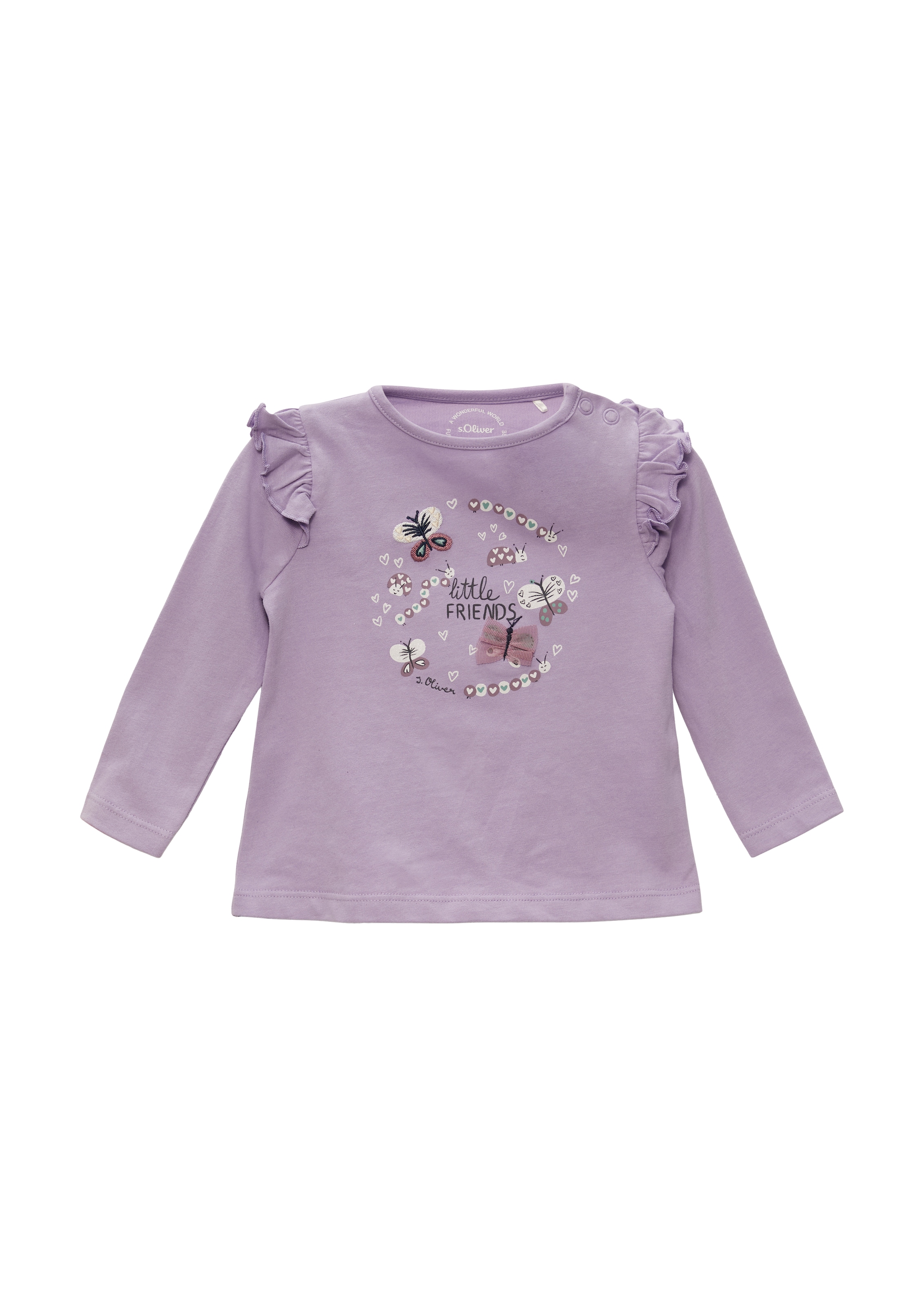 s.Oliver Shirt in Lila: voorkant